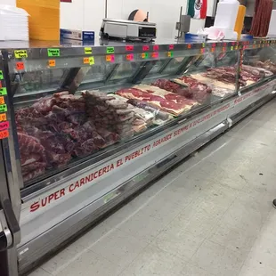 a meat display