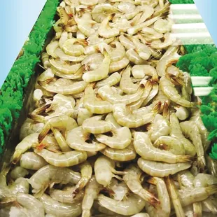 a cart full of shrimp
