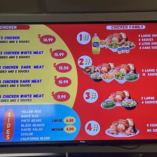 menu, pizza