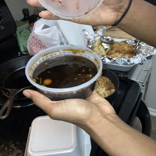 Brown sauce for the egg foo young