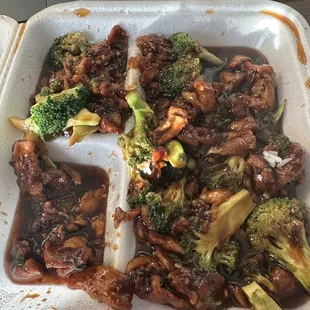 Chicken and broccoli