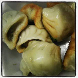 Out of the pan, Fried Dumplings.