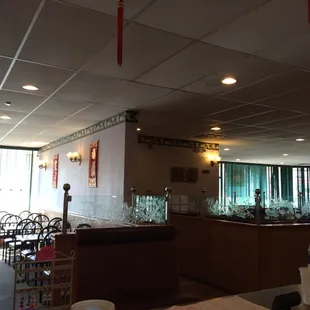 the interior of a restaurant