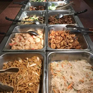 a variety of food items