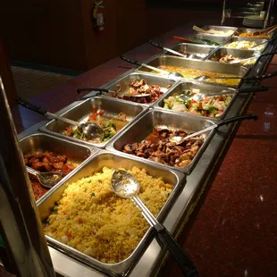 a variety of food items