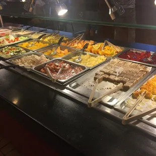 a variety of food items