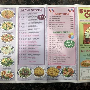 Full menu