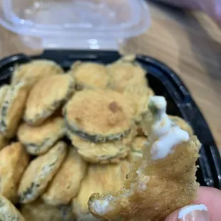 Fried pickles