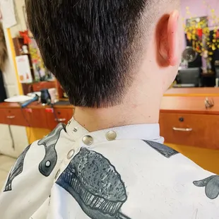 Burst fade mullet