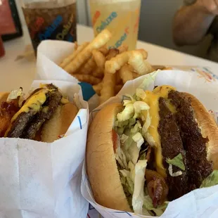 Grubbing with my hubby.