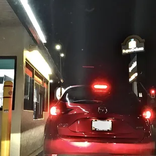 Waiting in the drive-thru line...and I'm finally next at the window!
