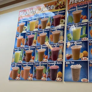 Juices, a good way to start the day