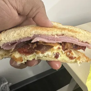Ham Ham, Egg and Cheeses Sandwich