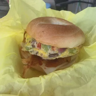 Breakfast bagel