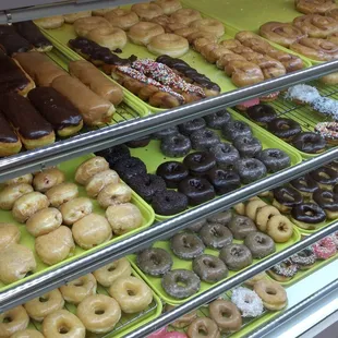 food, donuts, dough desserts