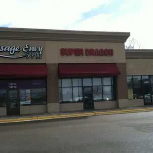 the front of the restaurant