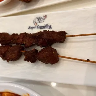 Lamb skewers - ok
