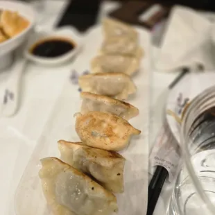 Pan fried chicken dumpling