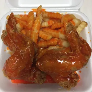 Chicken wings with mumbo sauce