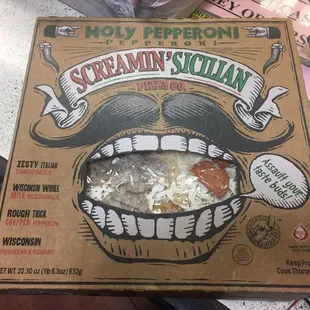 This is what they had in the frozen section the day I returned the pizzas.  Unacceptable.