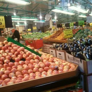 a variety of fruits and vegetables