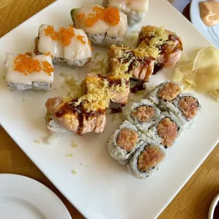 sushi, food, sashimi, sushi and sashimi