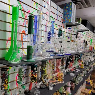 Wall to wall glass selection