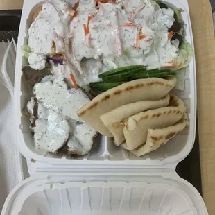 Beef and lamb combo plate