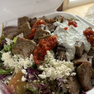 THE BEST Gyro Salad