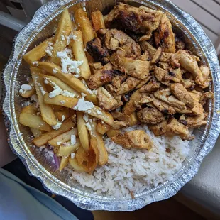 Kids plate with chicken