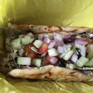 Beef and lamb gyro! Tasty!!