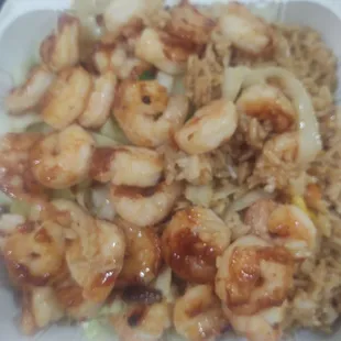Shrimp teriyaki