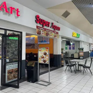 the inside of a restaurant