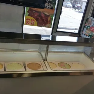 Ice cream scoops great flavors