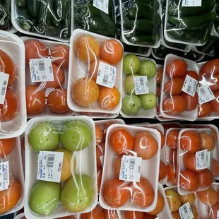 a variety of fruits and vegetables
