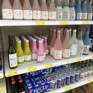 a variety of drinks