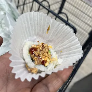 Spicy crunchy California roll