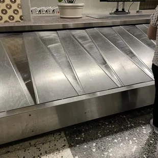 Waiting to pickup our luggages.