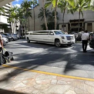 Pulling up to the Sheraton