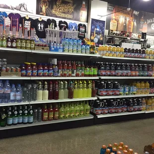 Juices and other non alcohol drinks