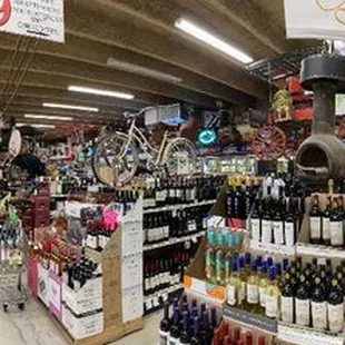 Here's a panoramic of the store from the east side of the store by the wine department.