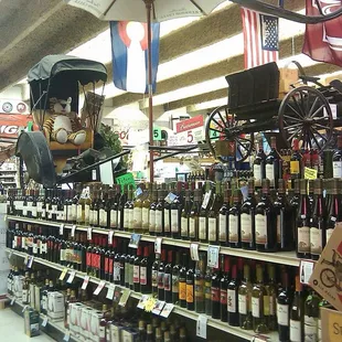 a variety of bottles of wine