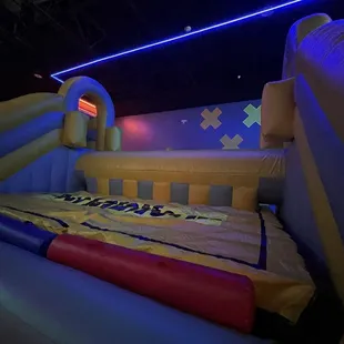 Opposite side of roll off spot from the battle royale platform