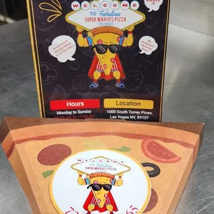 Slice special $5.99 comes with 2 toppings and a soda