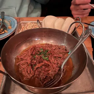 Brisket with steamed buns