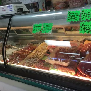 a display of meat