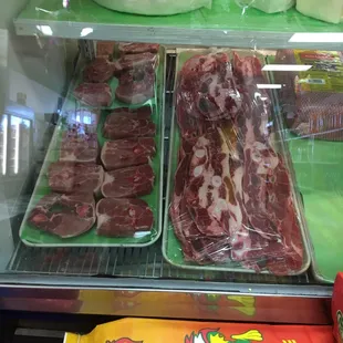 meat on display