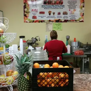 a woman in a grocery store