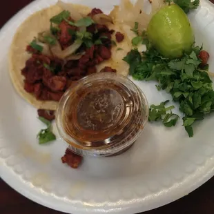 Cesar's tacos: Al Pastor.