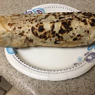 A little more burnt than I'm used to, but everything tasted so good inside.